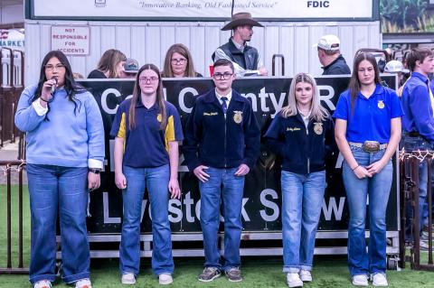 MEMBERS OF THE COALGATE FFA HAD A STRONG SHOWING AT THE RECENT PREMIUM SALE