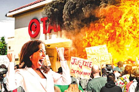 To Protest Siege On Capitol, Kamala Harris Helps BLM Burn Down A Target [SATIRE]