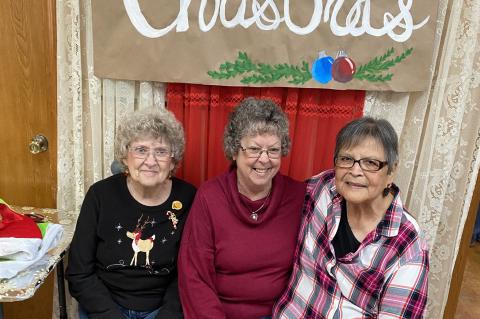 Ruthie Smith, Letha Guinn, and Doris Samuels
