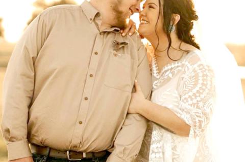 INTRODUCING MR. AND MRS. TREVOR ALLEN — Trevor Allen and Kortnie Haney were married on March 22, 2025, in Allen, OK. The bride is the daughter of Kevin and Krissie Haney and the granddaughter of George and Ione Haney and Sally and the late David Wiggins