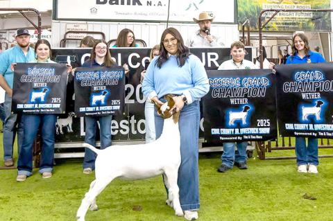 Sophia Martinez - Grand Champion Wether Goat