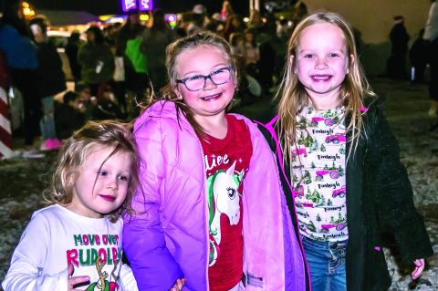 The Coalgate High School choir provided beautiful Christmas music at the annual tree lighting ceremony