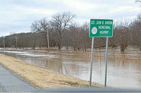 SH 31 Sgt. John O.Linton Memorial Highway on Saturday afternoon after Friday’s storms.