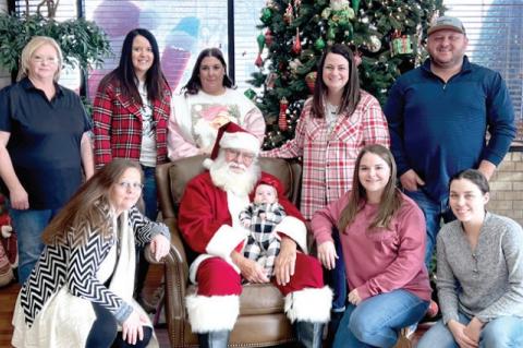 SANTA VISITS SHAMROCK BANK