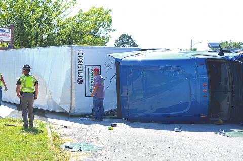 Semi overturns in Coalgate